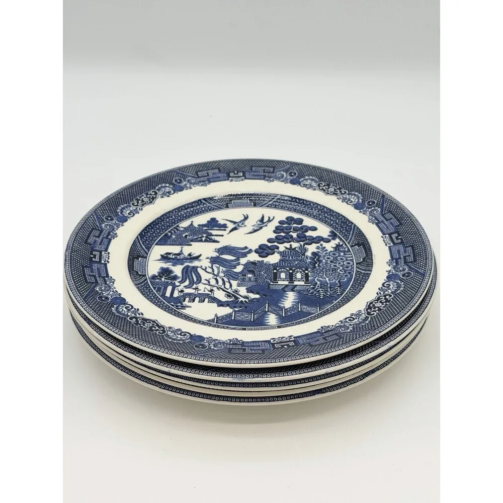 Johnson Bros England Porcelain Blue Willow 10